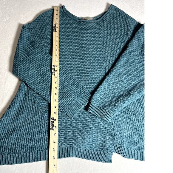 Habitat Womens Knit Blue Sweater 100% Cotton with Buttons on Back Size XL - Picture 6 of 10